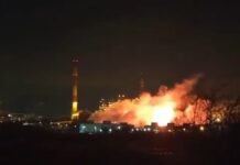 ukrainischer Drohnenangriff auf russische Oelindustrie