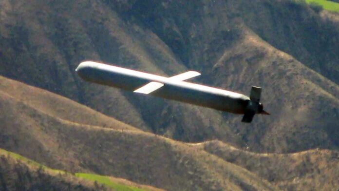 Symbolbild eines Tomahawk Marschflugkörpers.