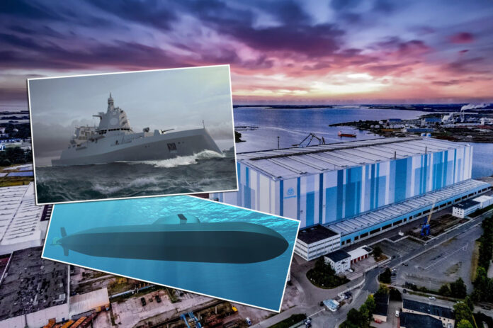tkMS Werft in Wismar, F127 und U212 CD