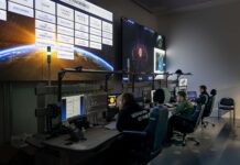 Das neue Lagezentrum des Weltraumkommandos in Uedem
