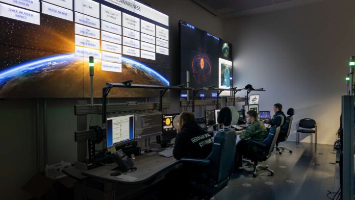 Das neue Lagezentrum des Weltraumkommandos in Uedem