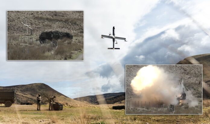 Loitering Munition System „One Way Effector – Vertical“ (OWE-V) von STARK
