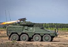Vilkas-Radschützenpanzer mit Spike L2-Panzerabwehrlenkflugkörper