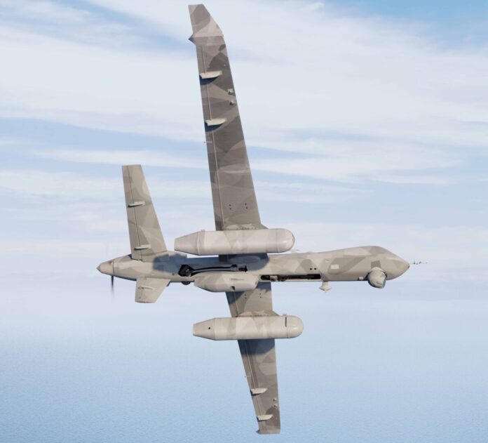 MQ-9B-Drohne mit AEW&C-Radar von Saab
