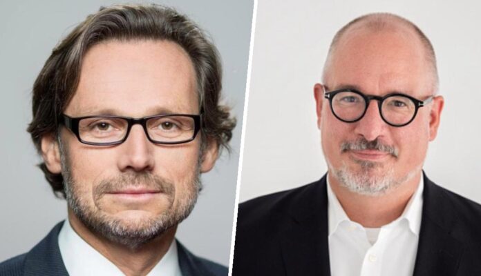 Verteidigungsminister Boris Pistorius hat entschieden, dass Herr Dr. Jan Stöß (rechts im Bild) der neue dritte Staatssekretär und Herr Jens Plötner (links im Bild) neuer Rüstungsstaatssekretär wird.