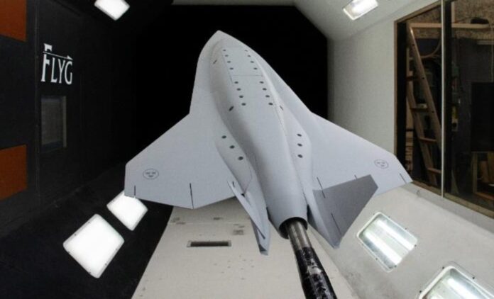 Saab Loyal Wingman im Windtunnel