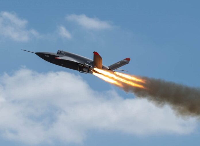 Uncrewed Collaborative Combat Aircraft XQ-58A Valkyrie