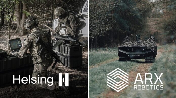 Die beiden bayerischen Technologie-Start-Ups Helsing und ARX Robotics wollen bei der Entwicklung eines KI-basierten Aufklärungs- und Wirkverbunds für die europäische Verteidigung kooperieren.