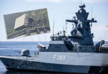 Korvette K130 der Deutschen Marine und Spexer Radar von Hensoldt zur Drohnenabwehr