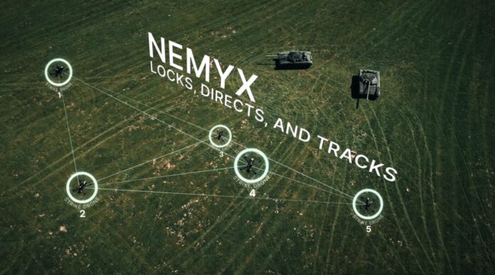 Auterion zeigt KI-gesteuerte Drohnenschwarm-Angriffsplattform Nemyx