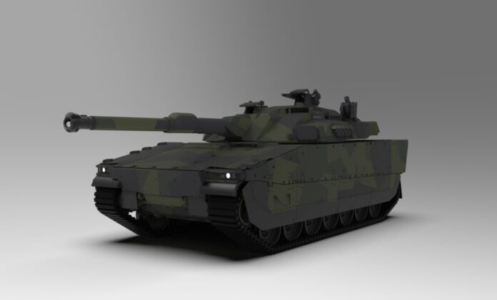 CV90120 mit L44A1-120mm-Kanone
