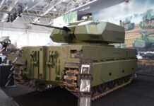 Drohnenabwehr-UGV MV-8 Komodo mit Mangart 25 AD-Turm