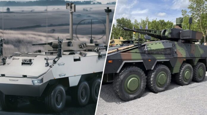 Spähfahrzeug Next Generation Luchs 2 und Radschützenpanzer Schackal