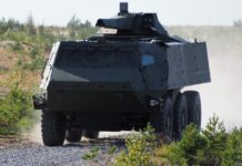 Schwerer Mörser NEMO auf CAVS-6x6-Radpanzer von Patria