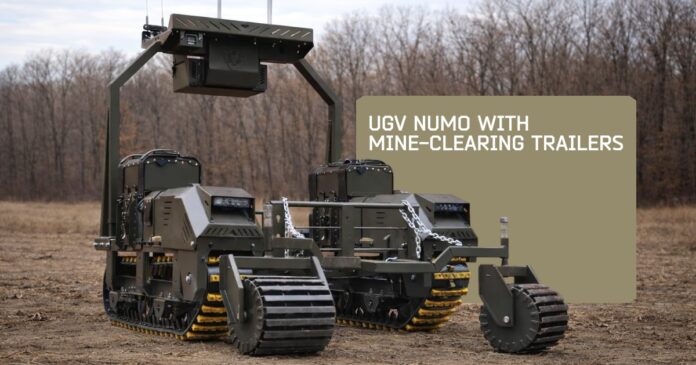NUMO Robotics entwickelt Minenräumvorsatzmodul für UGV