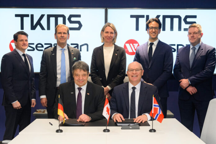Der deutsche Marineschiffbauer TKMS und Seaspan, Kanadas größtes Unternehmen für Schiffbau, -konstruktion und -reparatur, haben vereinbart, gemeinsam das Ziel der kanadischen Regierung zu unterstützen, inländische Fähigkeiten zur Instandhaltung und lebenslangen Betreuung von Marineschiffen aufzubauen.