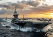 Der französische Präsident Emmanuel Macron hat heute im Rahmen einer Zeremonie am Standort der Naval Group in der Nähe von Nantes den offiziellen Namen des französischen Atom-Flugzeugträgers der nächsten Generation (CVN) bekannt gegeben. Das Schiff, das bislang unter dem Programmnamen „Porte-Avions de Nouvelle Génération“ (PANG) geführt wurde, wird fortan den Namen France Libre tragen.