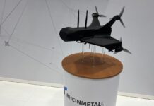 Der Düsseldorfer Rüstungskonzern Rheinmetall präsentiert im Rahmen der aktuell in Düsseldorf stattfindenden Robotikmesse Xponential Europe mit der RV-005 erstmals sein Konzept für eine C-AUS-Interceptor-Drohne, mit der feindliche Drohnen kostengünstig abgewehrt werden sollen.