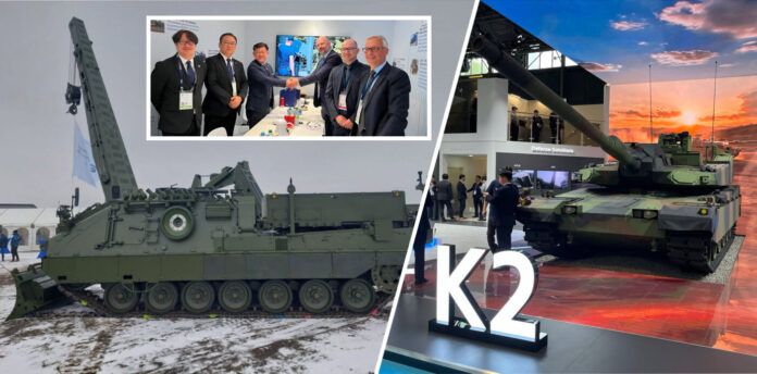 Der südkoreanische Panzerbauer Hyundai Rotem und der norddeutsche Panzerbauer FFG Flensburger Fahrzeugbau Gesellschaft mbH (FFG) haben heute auf der Eurosatory in Paris einen Kooperationsvertrag für die Entwicklung und Produktion von Bergepanzern für die polnischen Streitkräfte unterschrieben.