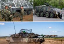 Das Deutsche Heer hat in den vergangenen Wochen mehrere Bilder veröffentlicht, die unterschiedliche Gefechtsfahrzeuge der Bundeswehr mit „improvisierten“ Schutzkäfigen und -netzen gegen die Drohnenbedrohung zeigen und offenbar Bestandteil einer offiziell freigegebenen Testkampagne der Truppe sind.