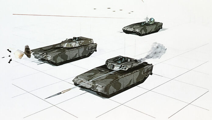 Drei Plattformen des Main Ground Combat System