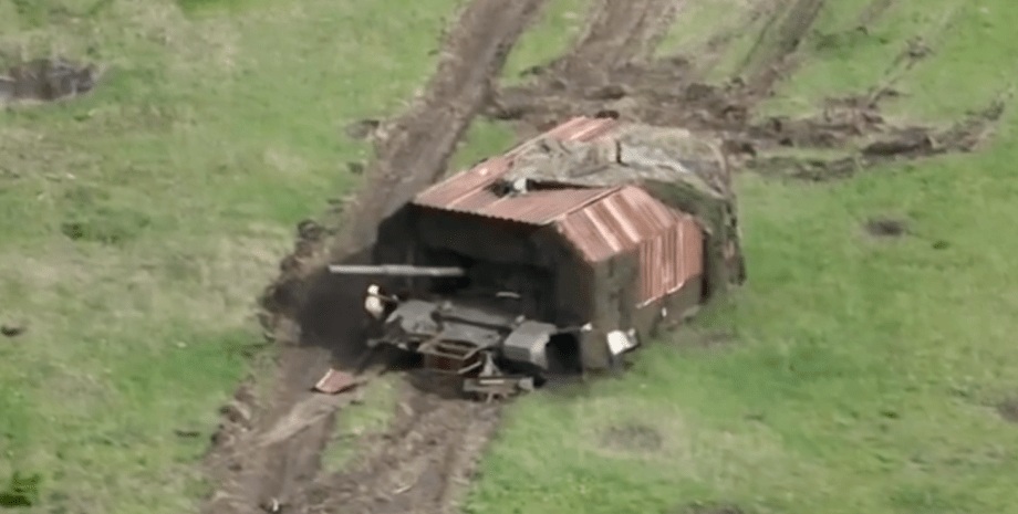 Bildaufnahme eines russischen Schildkrötenpanzers.