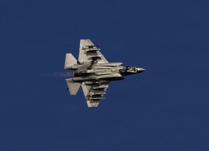 Eine F-35C Lightning II der U.S. Navy